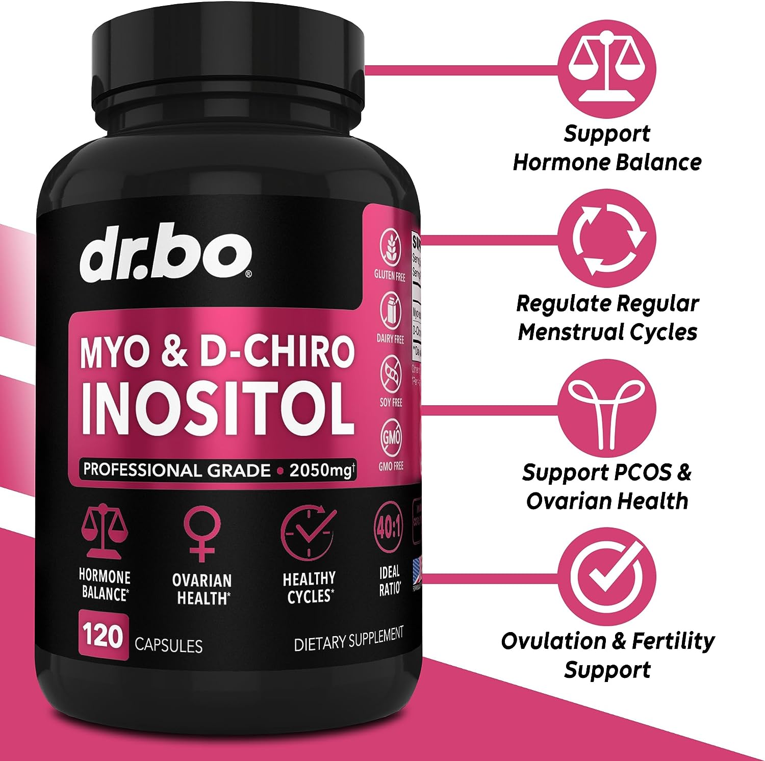 Dr. Bo Myo D-Chiro INOSITOL 120 (capsules) - Image 2