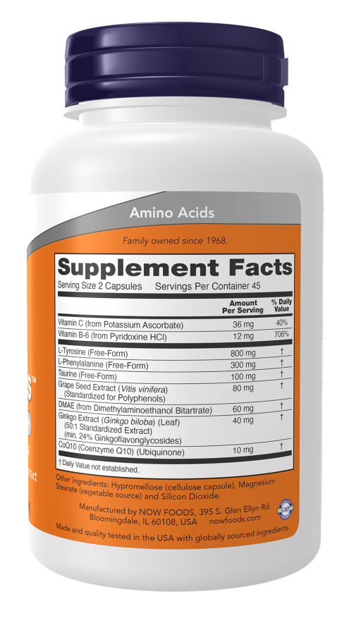NOW Foods True Focus-(90 Veg Capsules) - Image 2