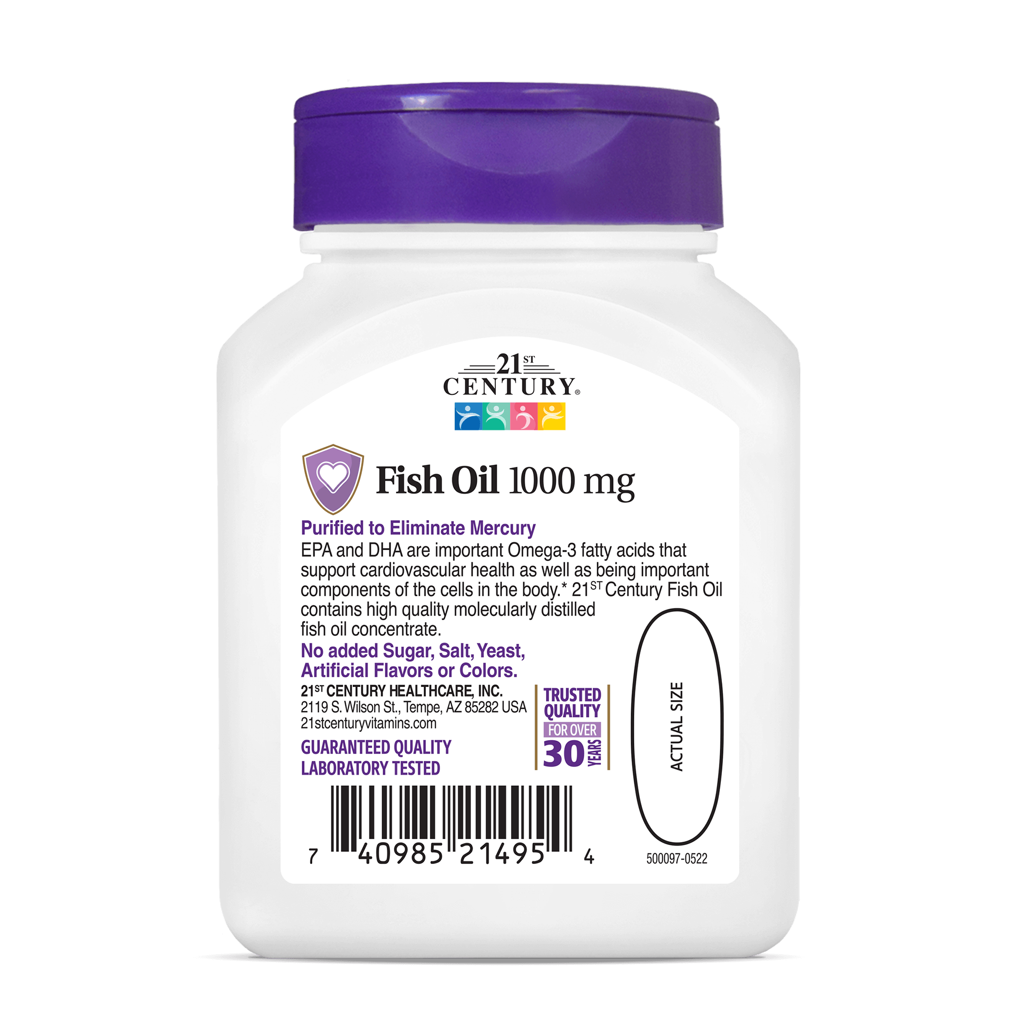 21st Century Fish Oil 1000 Mg-(60 Softgels) - Image 4