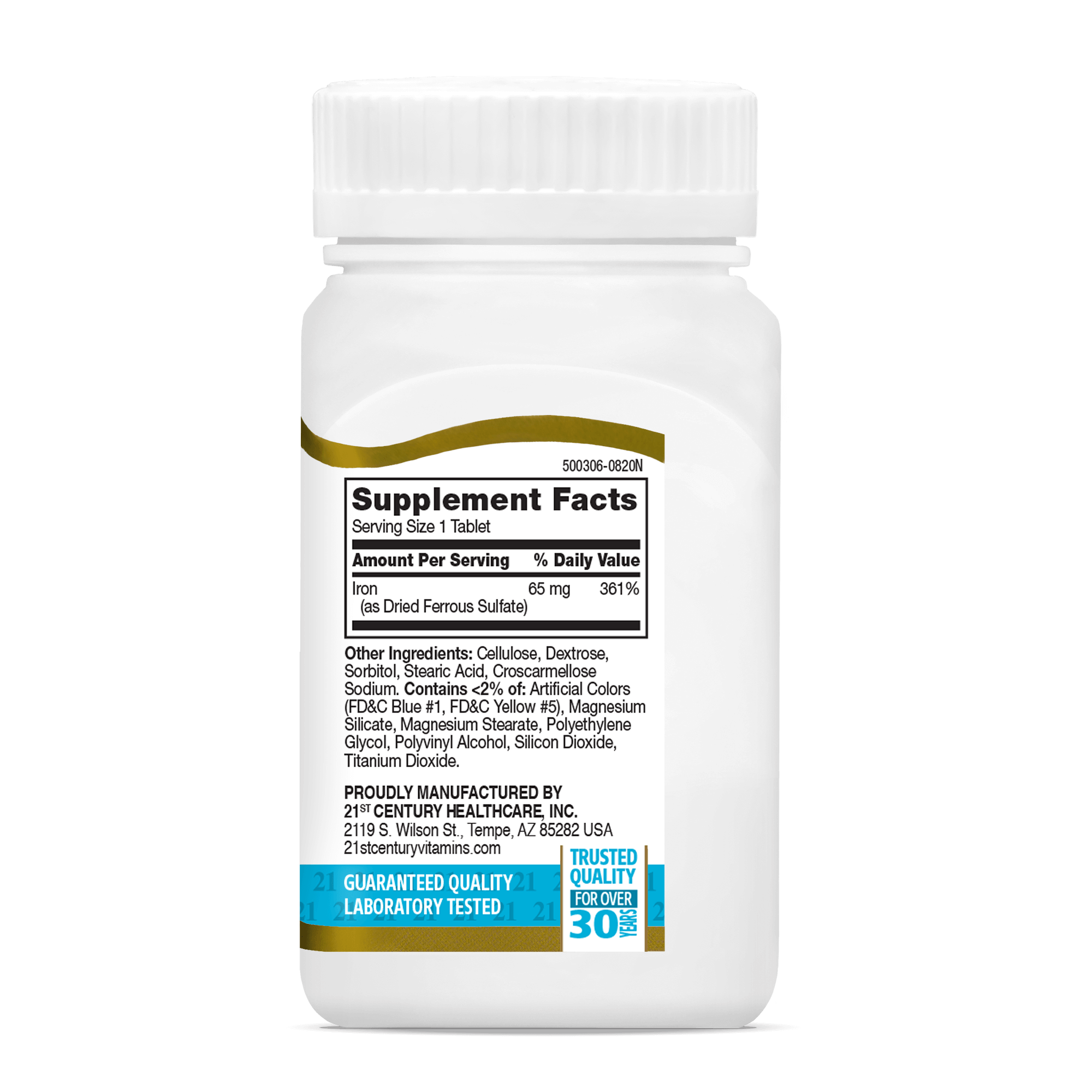 21st Century Iron 65mg-(120 tablets) - Image 3