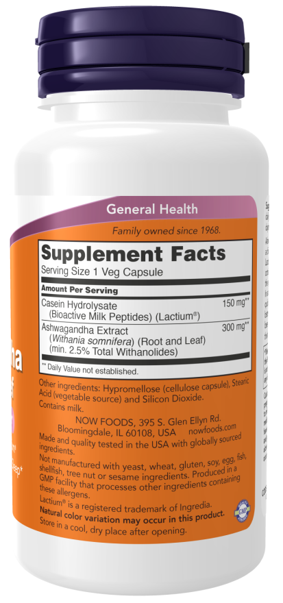 NOW Foods Ashwagandha Stress Relief-(60 Veg Capsules) - Image 2