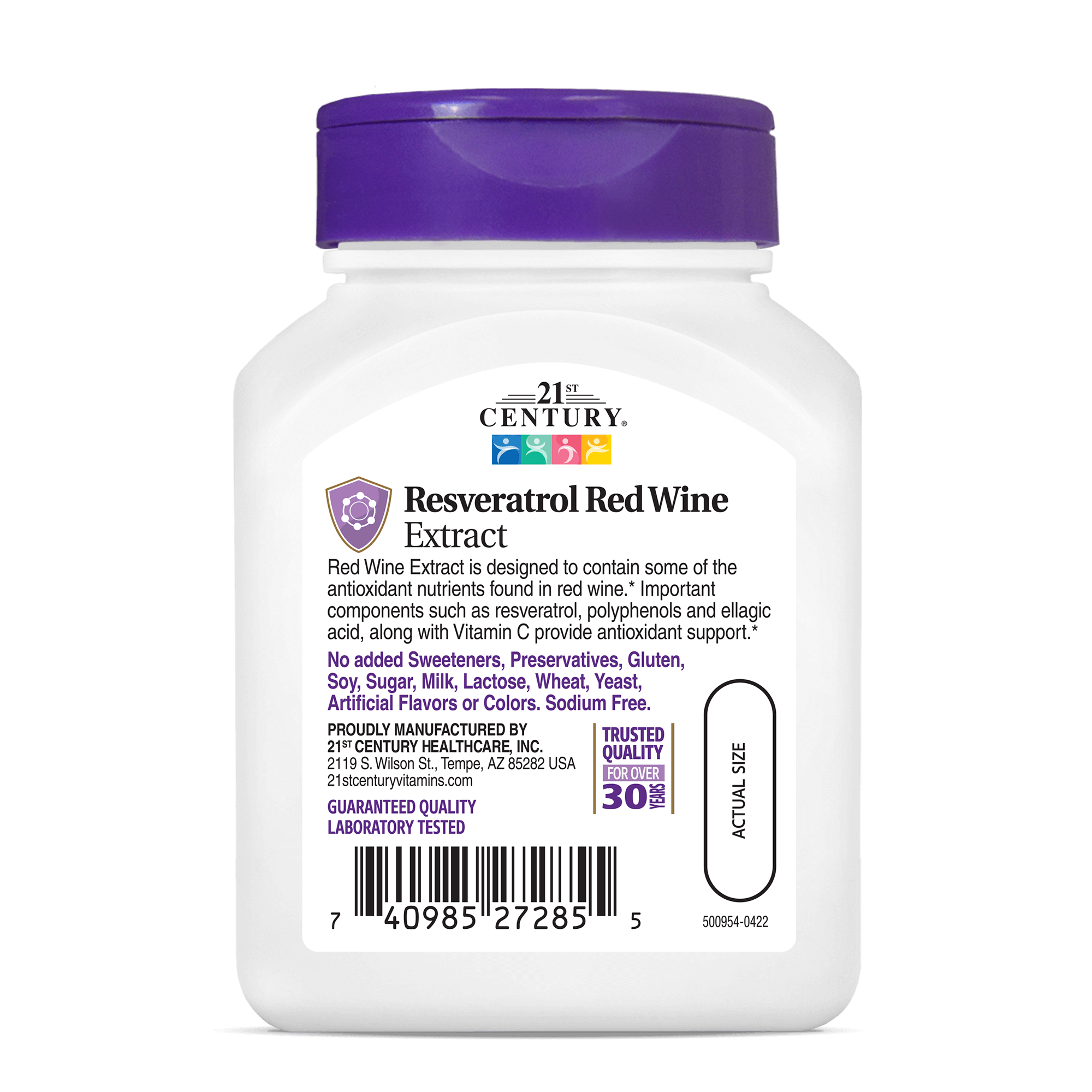21st Century Resveratrol Red Wine Extract Capsules-(90 Capsules) - Image 4