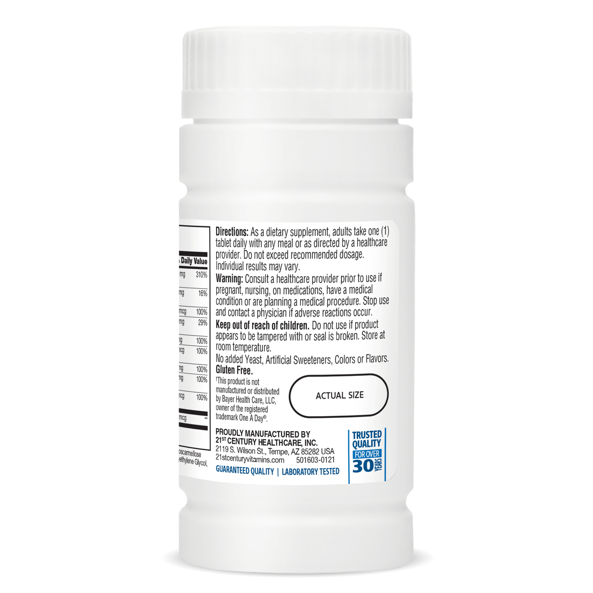 21st Century One Daily Men’s Health – (100 Tablets) - Image 3