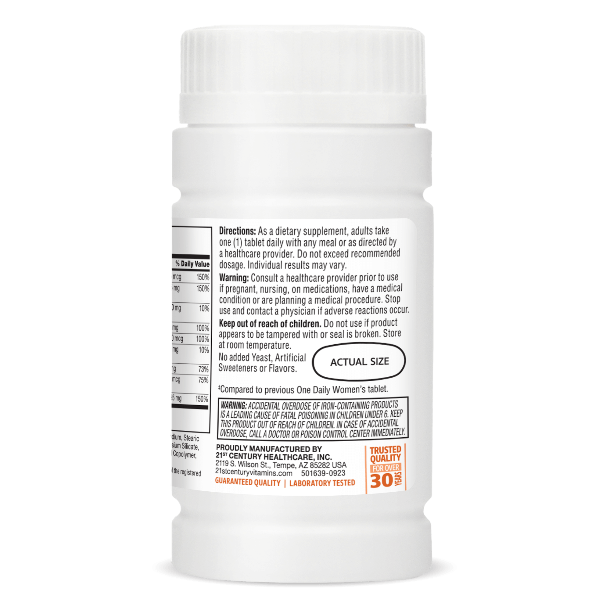 21st Century One Daily Women's Tablets -(100 Count) - Image 3