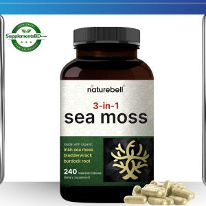 NatureBell 3-in-1 Sea Moss 3,000mg – (240 Capsules)