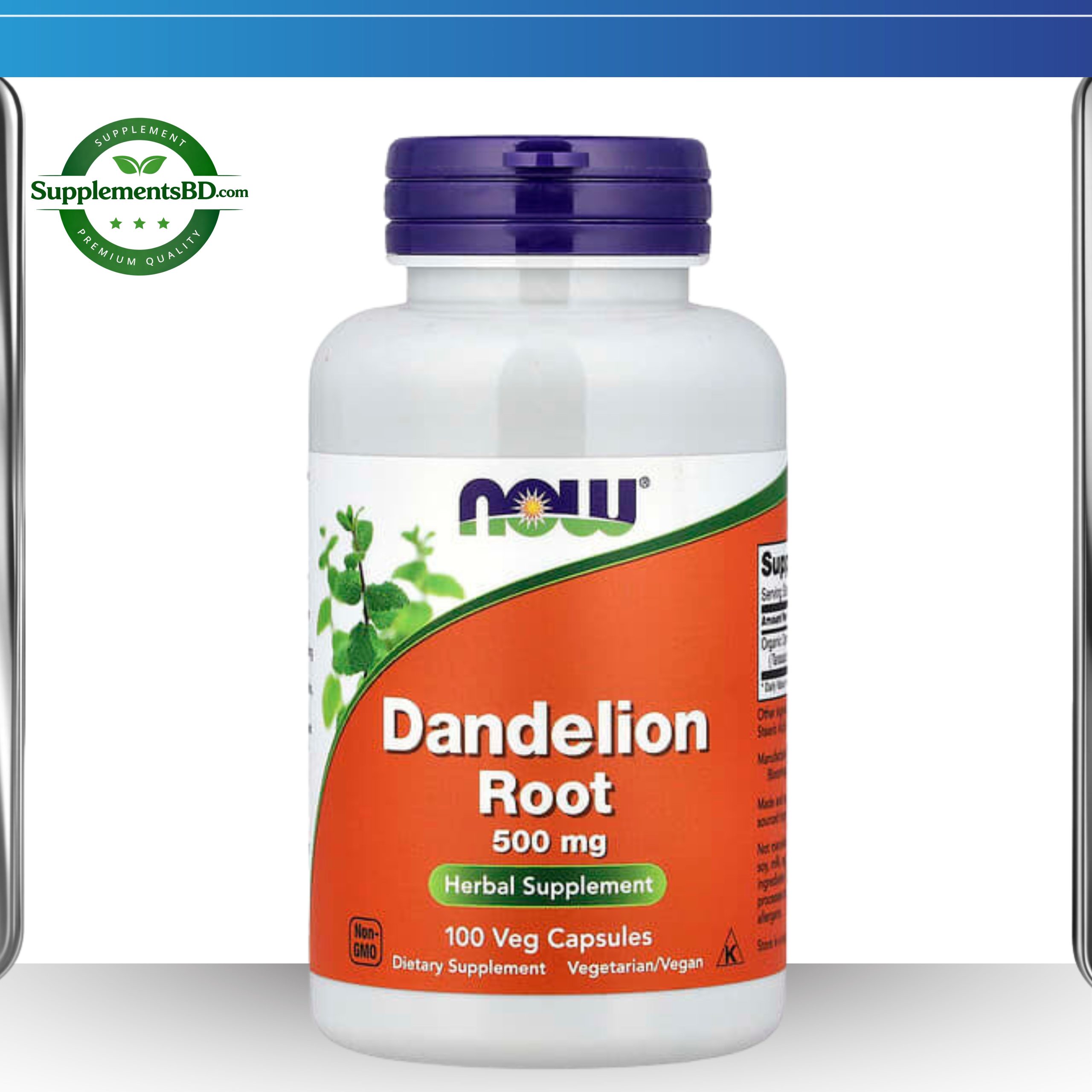 NOW Foods, Dandelion Root, 500 mg-(100 Veg Capsules)