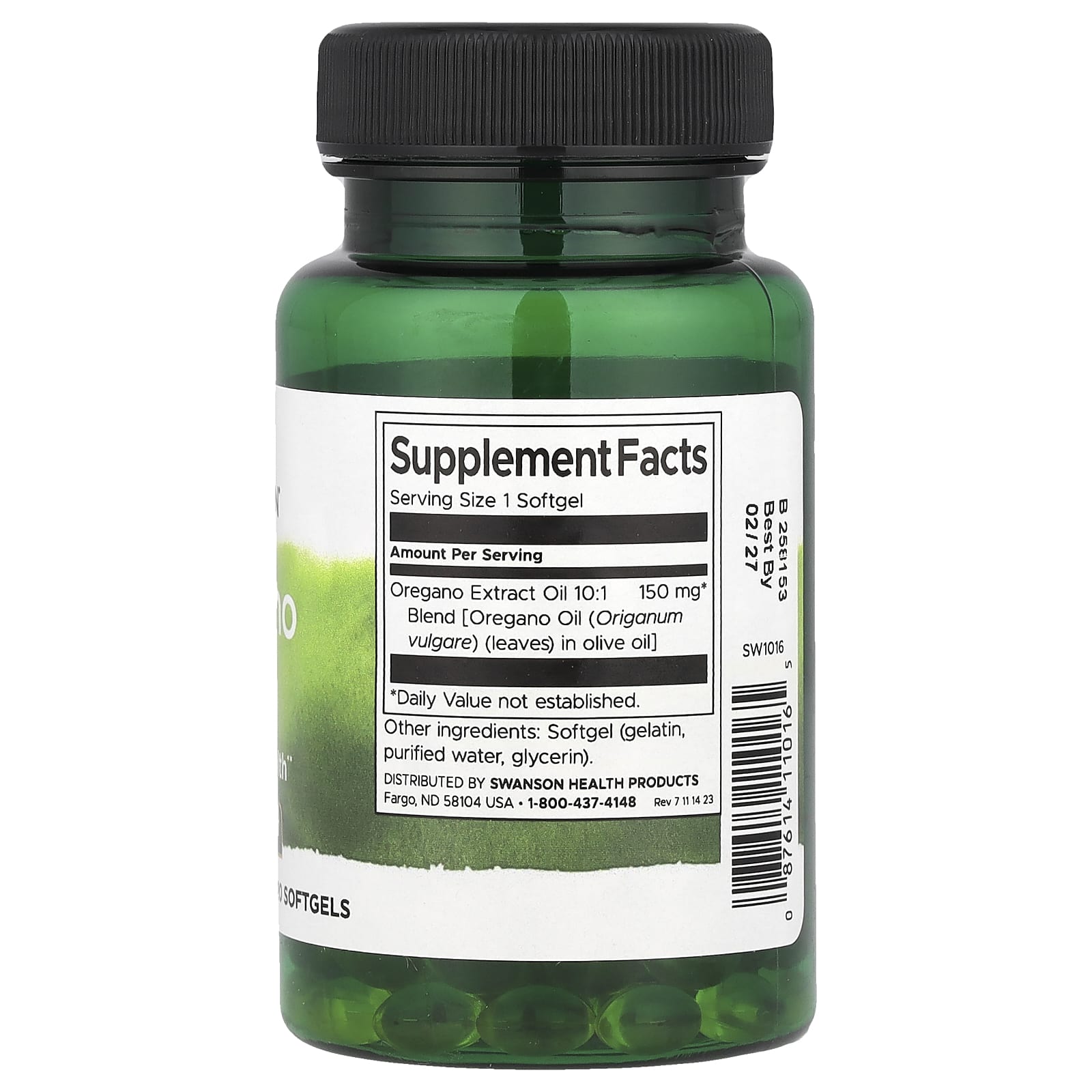Swanson Oregano Oil-(120 Softgels) - Image 2