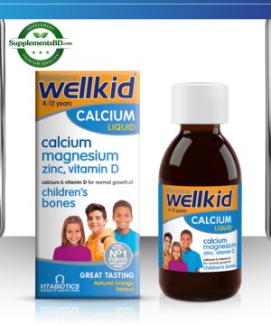 Vitabiotics Wellkid Calcium Magnesium Zinc & Vitamin D Liquid 150ml