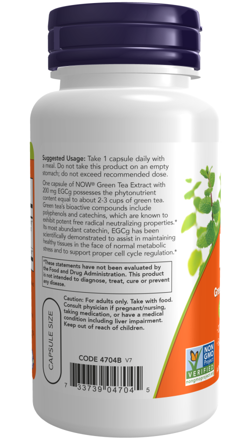 Now Foods EGCg Green Tea Extract 400mg – (180 Veg Capsules) - Image 3