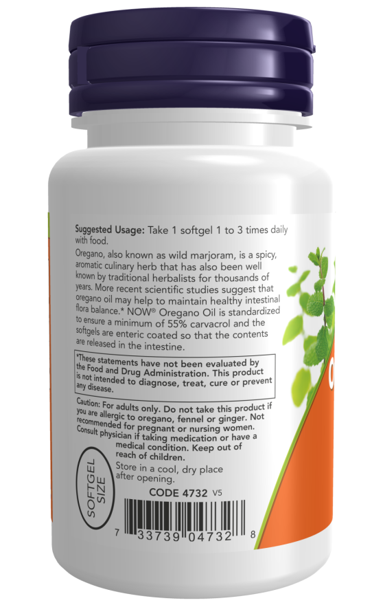 Now Oregano Oil –(90 Softgels) - Image 3