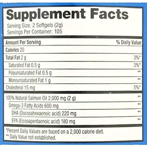 Pure Alaska Omega-3 Wild Alaskan Salmon Oil (1,000mg) – (210 Softgels) - Image 2
