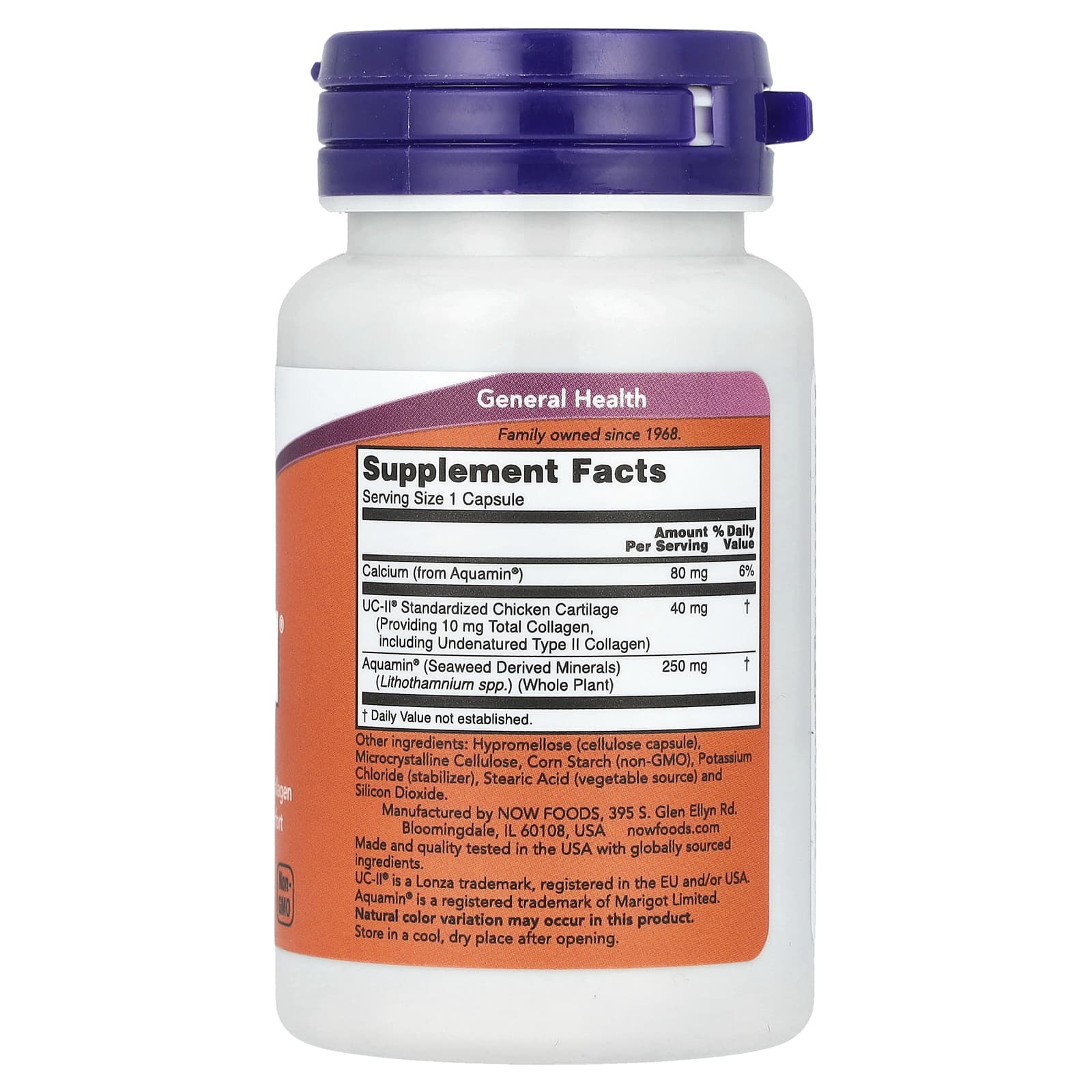 NOW Foods UC-II® Joint Health with Undenatured Type II Collagen – (60 Capsules) - Image 2