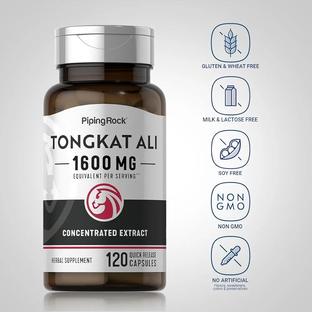 Piping Rock Tongkat Ali -(120 Capsules) - Image 3