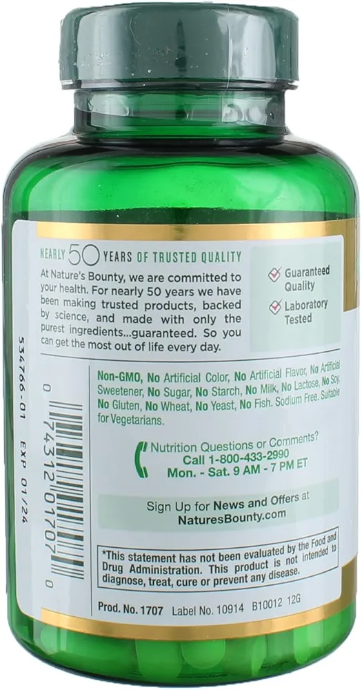 Nature's Bounty Vitamin C 1000mg -(100 Caplets) - Image 3