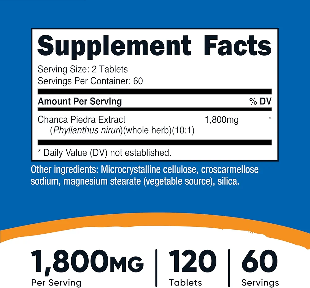 Nutricost Chanca Piedra Extract – Stone Breaker – (120 Tablets) - Image 2