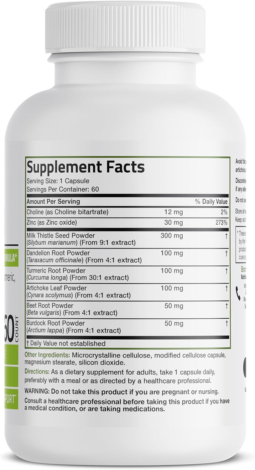 Bronson Liver Detox –(60 veg.capsules) - Image 2
