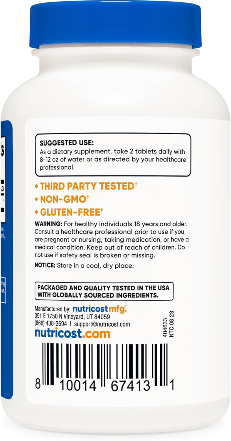 Nutricost L-Citrulline (2,500 mg) – (120 Tablets) - Image 3