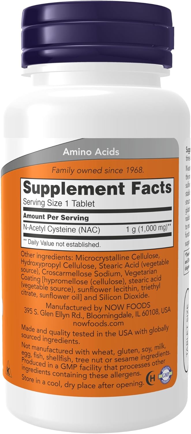 Now NAC (1,000 mg) – (60 Tablets) - Image 2