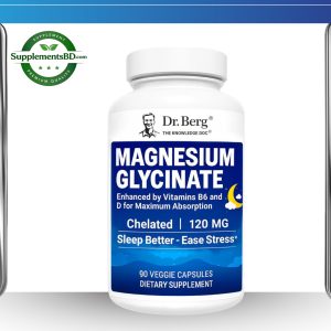 Dr. Berg Magnesium Glycinate 120 mg – ( 90 Veggie Capsules)