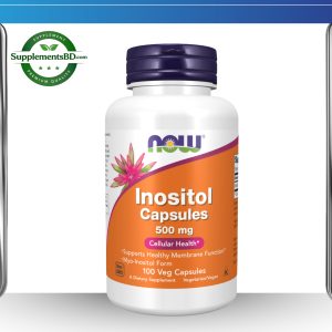 Now Inositol Capsules 500 mg – (100 Veg Capsules)