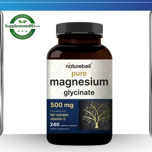 Naturebell Magnesium Glycinate (500 mg) Pure – (240 Veg Capsules)
