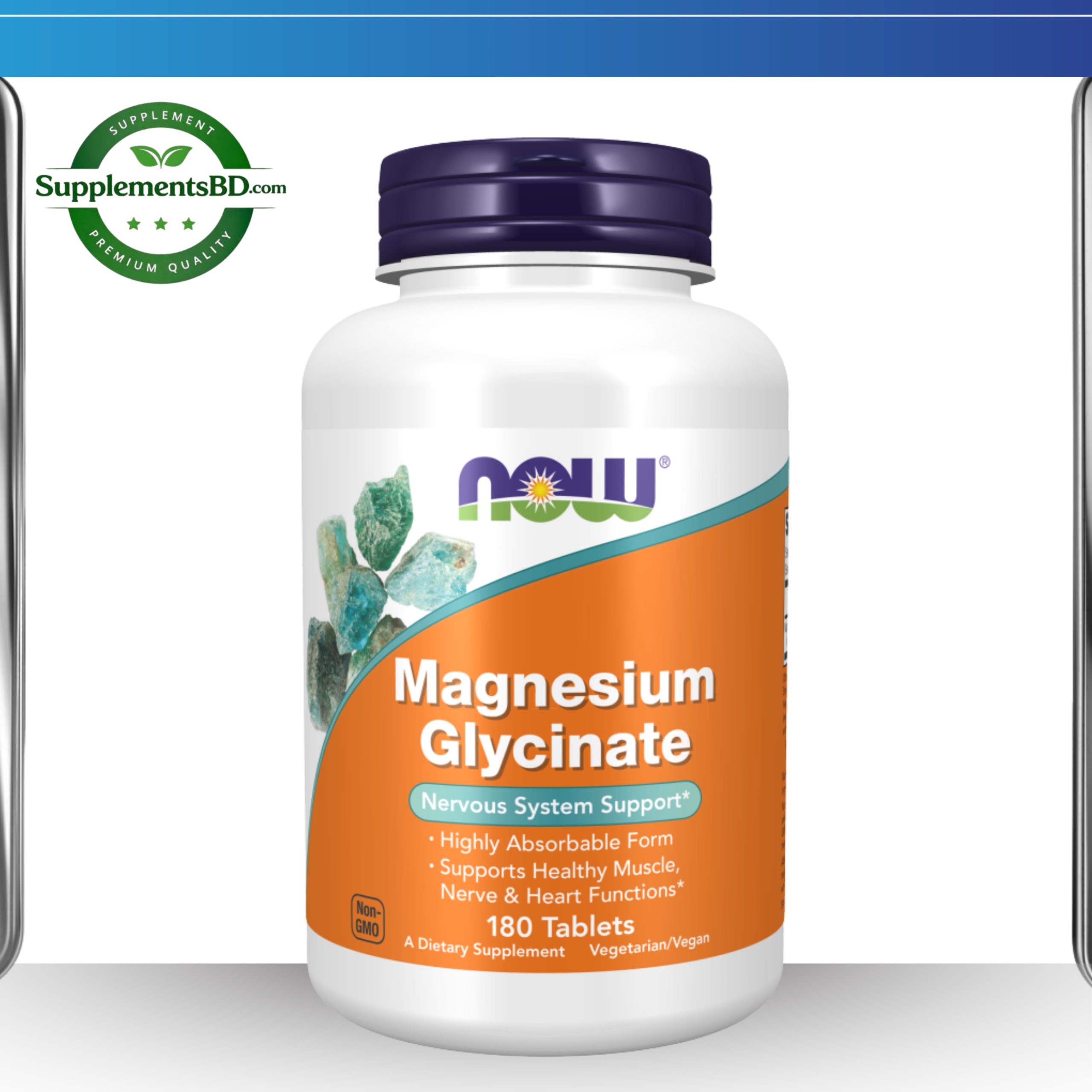 NOW Magnesium Glycinate – (180 Tablets)