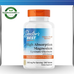 Doctor’s Best Magnesium Lysinate Glycinate 200 mg– (240 Tablets)