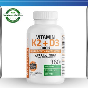 Bronson Vitamin K2 + D3 Minis (MK-7)  (360 Tablets)