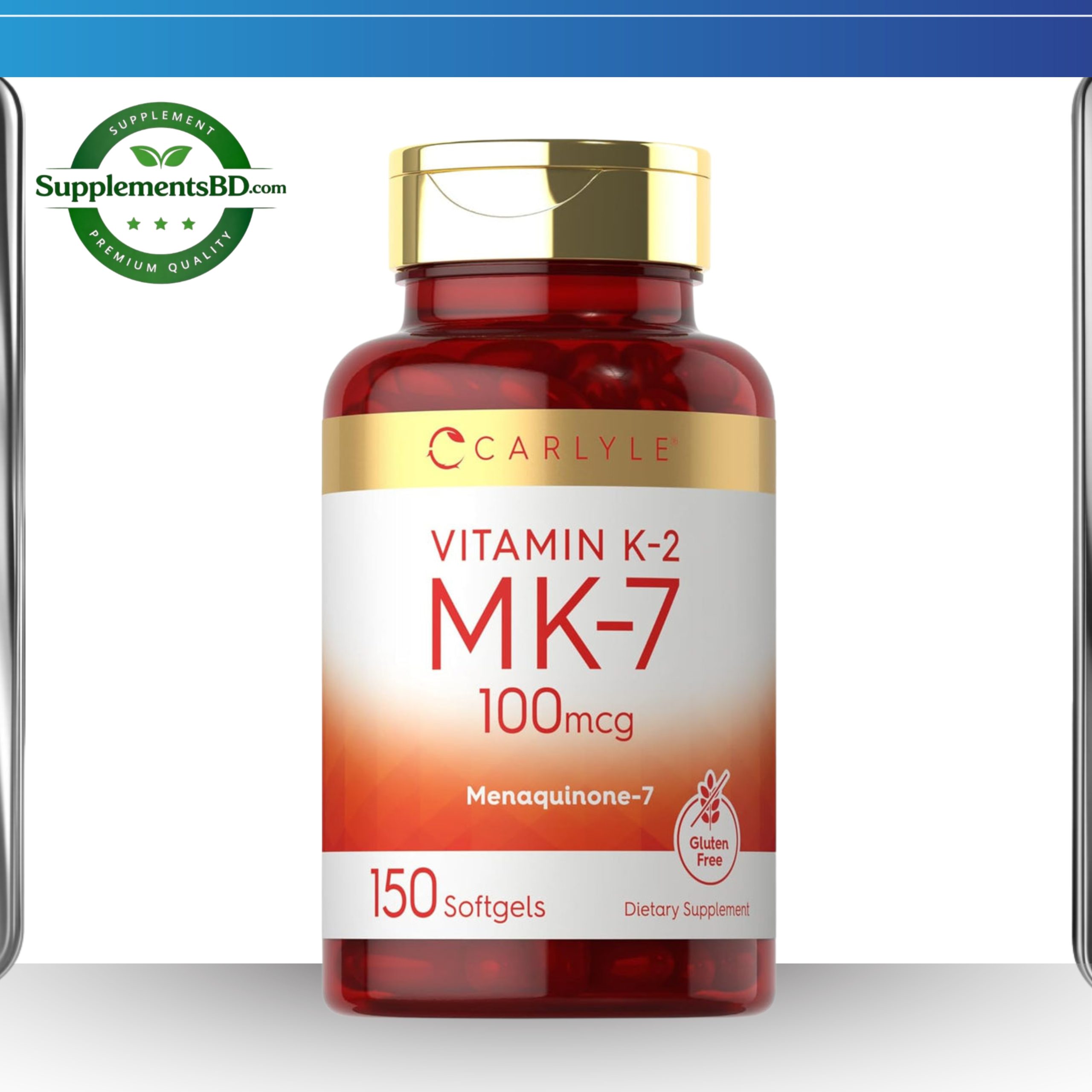 Carlyle Vitamin K2 MK-7 (100 mcg) – (150 softgels)