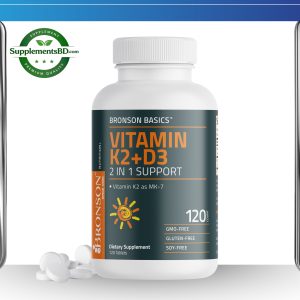 Bronson Vitamin K2 + D3 5000IU (120 Capsules)