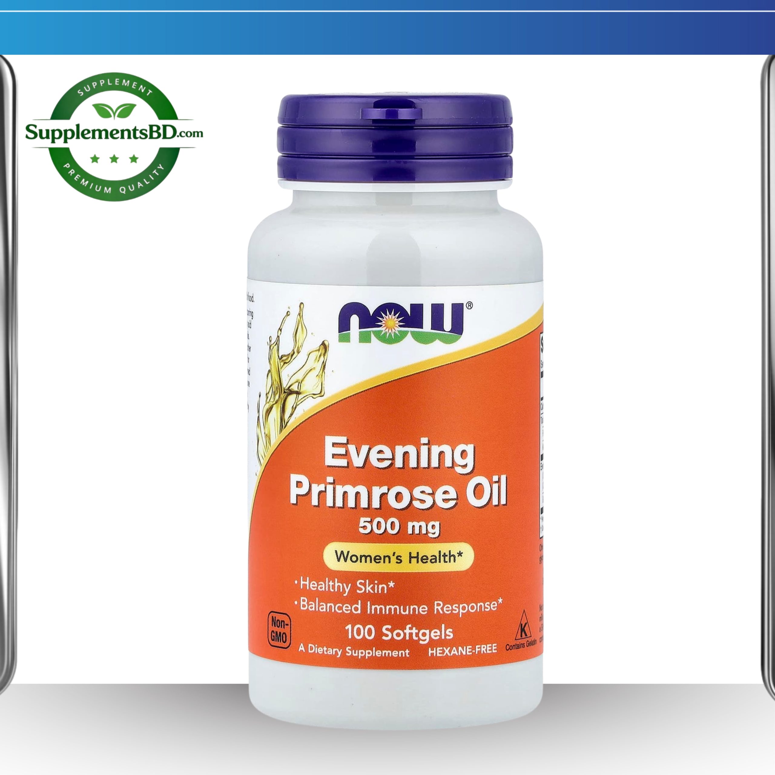 NOW Foods Evening Primrose Oil 500 mg (100 Softgels)