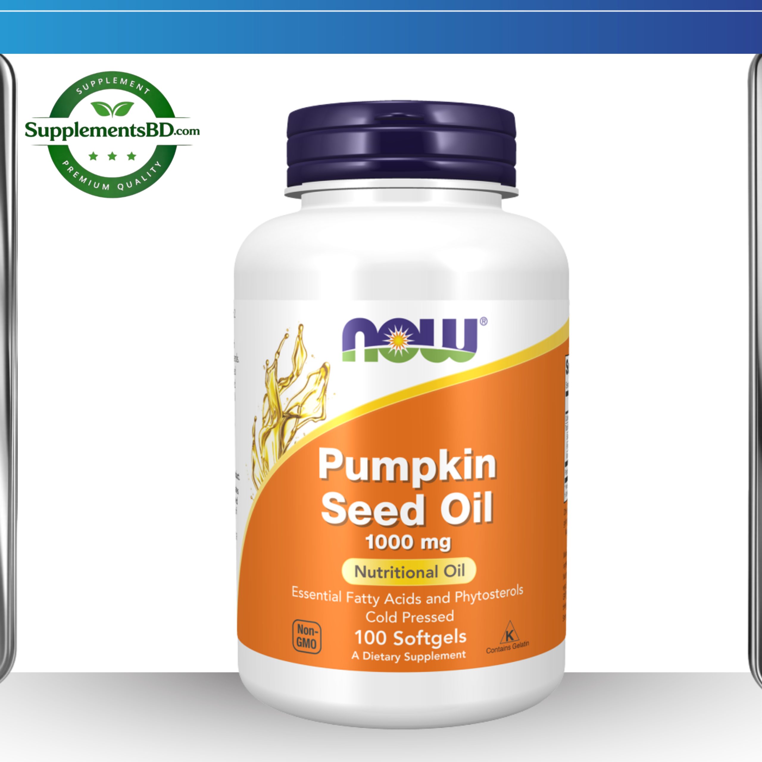 NOW Foods Pumpkin Seed Oil 1000 mg – (100 Softgels)