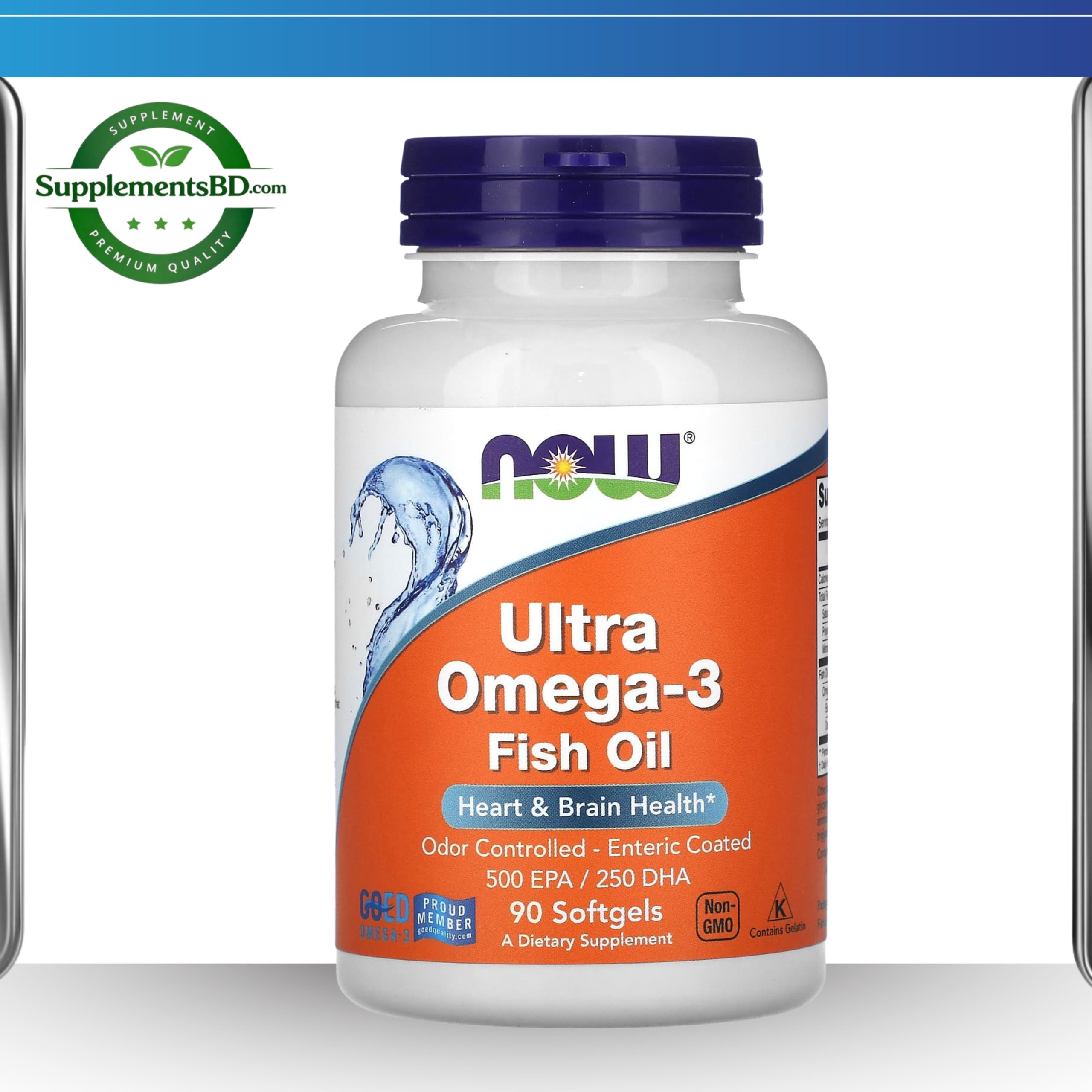 NOW Foods, Ultra Omega-3 Fish Oil (90 Softgels)