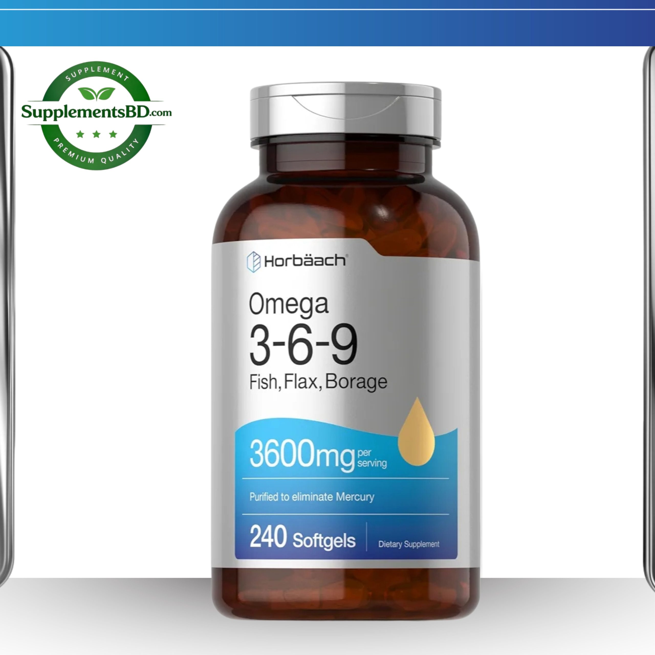 Horbäach Triple Omega 3-6-9 (240 Softgels)