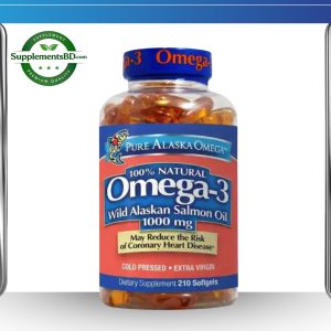 Pure Alaska Omega-3 Wild Alaskan Salmon Oil (1,000mg) – (210 Softgels)