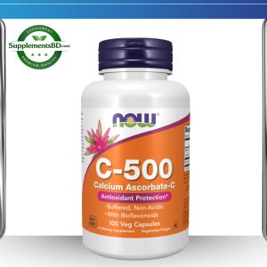 NOW Foods Vitamin C-500 Calcium Ascorbate-C- (100 Capsules)