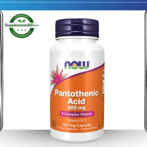 Now Pantothenic Acid (500 mg) – (100 Veg Capsules)