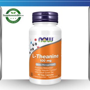 NOW L-Theanine 100 mg – (90 Veg Capsules)
