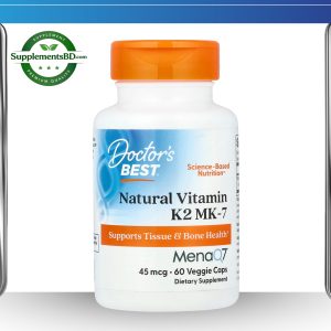 Doctor's Best Natural Vitamin K2 MK-7 (45 mcg) – (60 Veggie Caps)