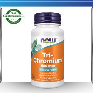 NOW Tri-Chromium 500 mcg with Cinnamon – (90 Veg Capsules)