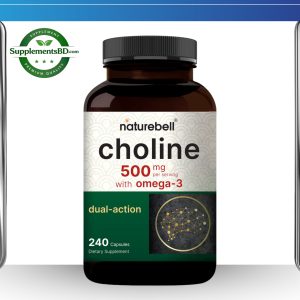 Naturebell Choline  500mg with Omega-3 Fatty Acids (240 Capsules)