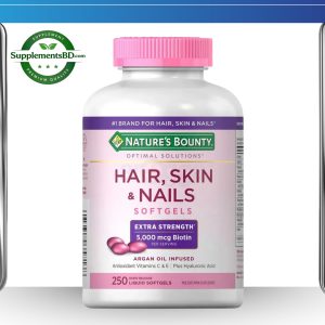 Nature's Bounty Hair, Skin and Nails 5000 mcg – (250 Softgels)
