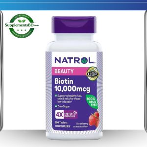 Natrol Biotin 10,000 mcg Fast Dissolve – (250 Tablets)