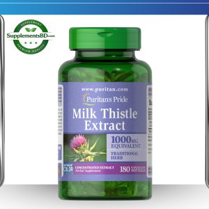 Puritan's Pride Milk Thistle 250MG-(180 Softgels)