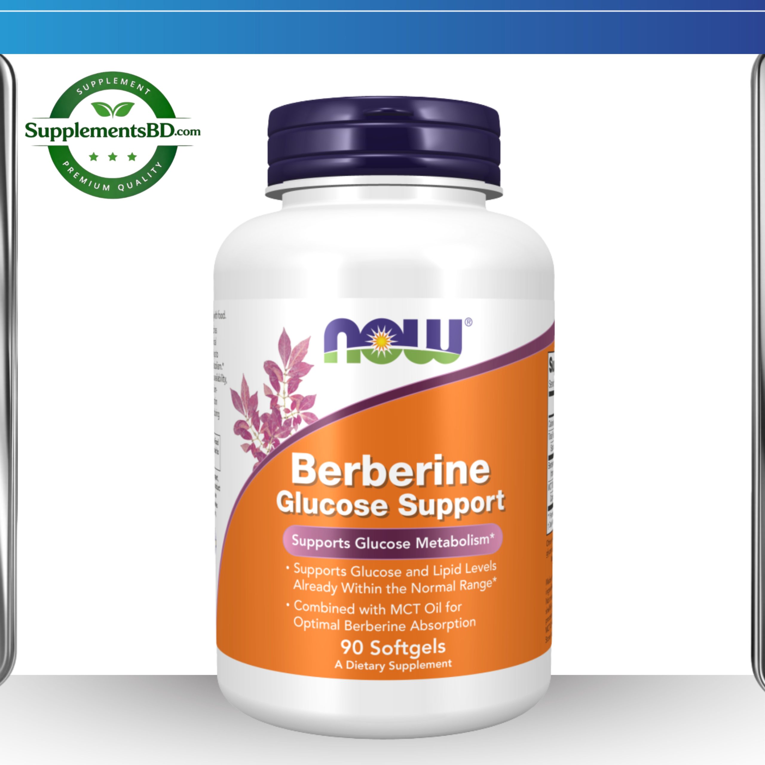 NOW Berberine Glucose Support-(90 Softgels)