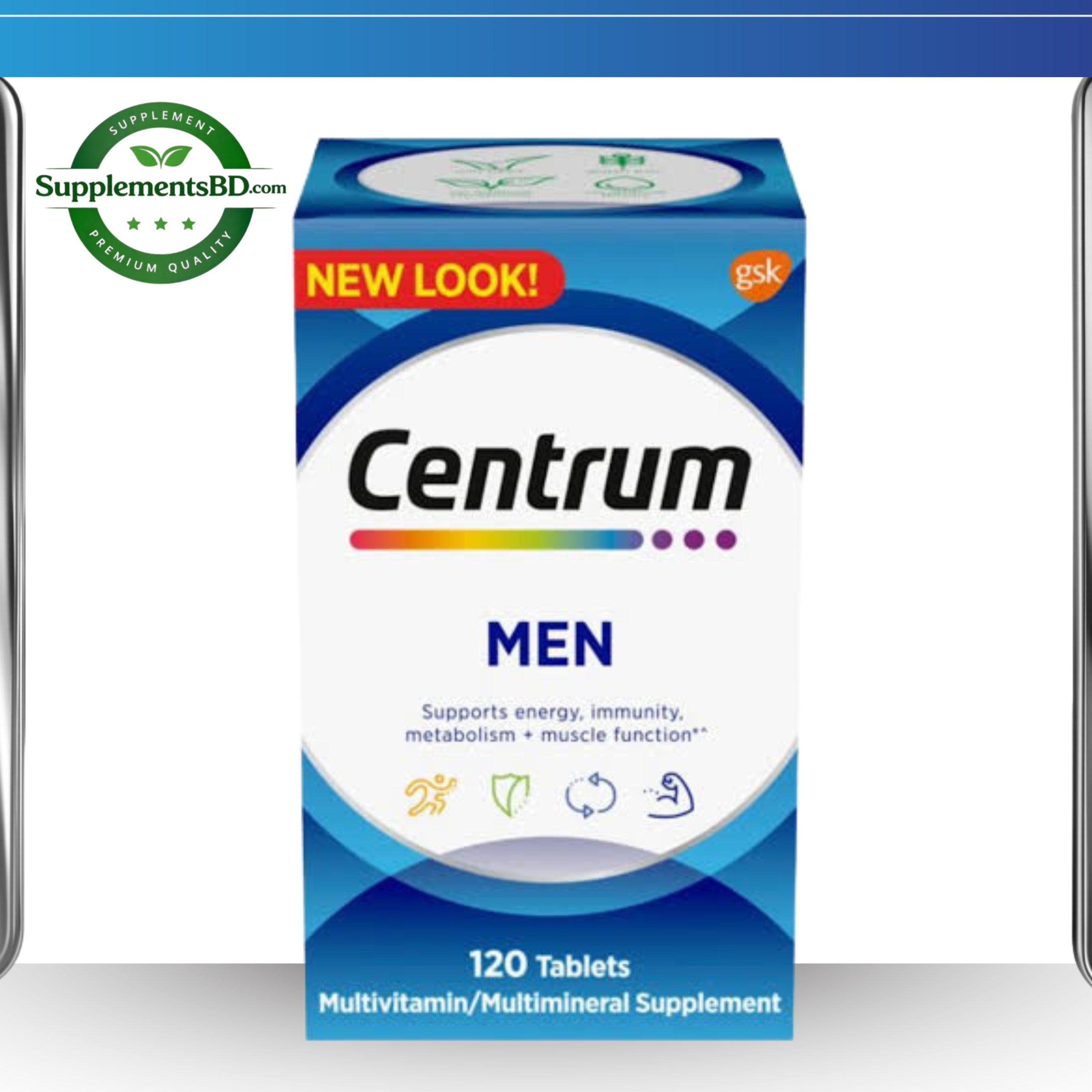 Centrum Multivitamin Men (New Look) – (120 Tablets)