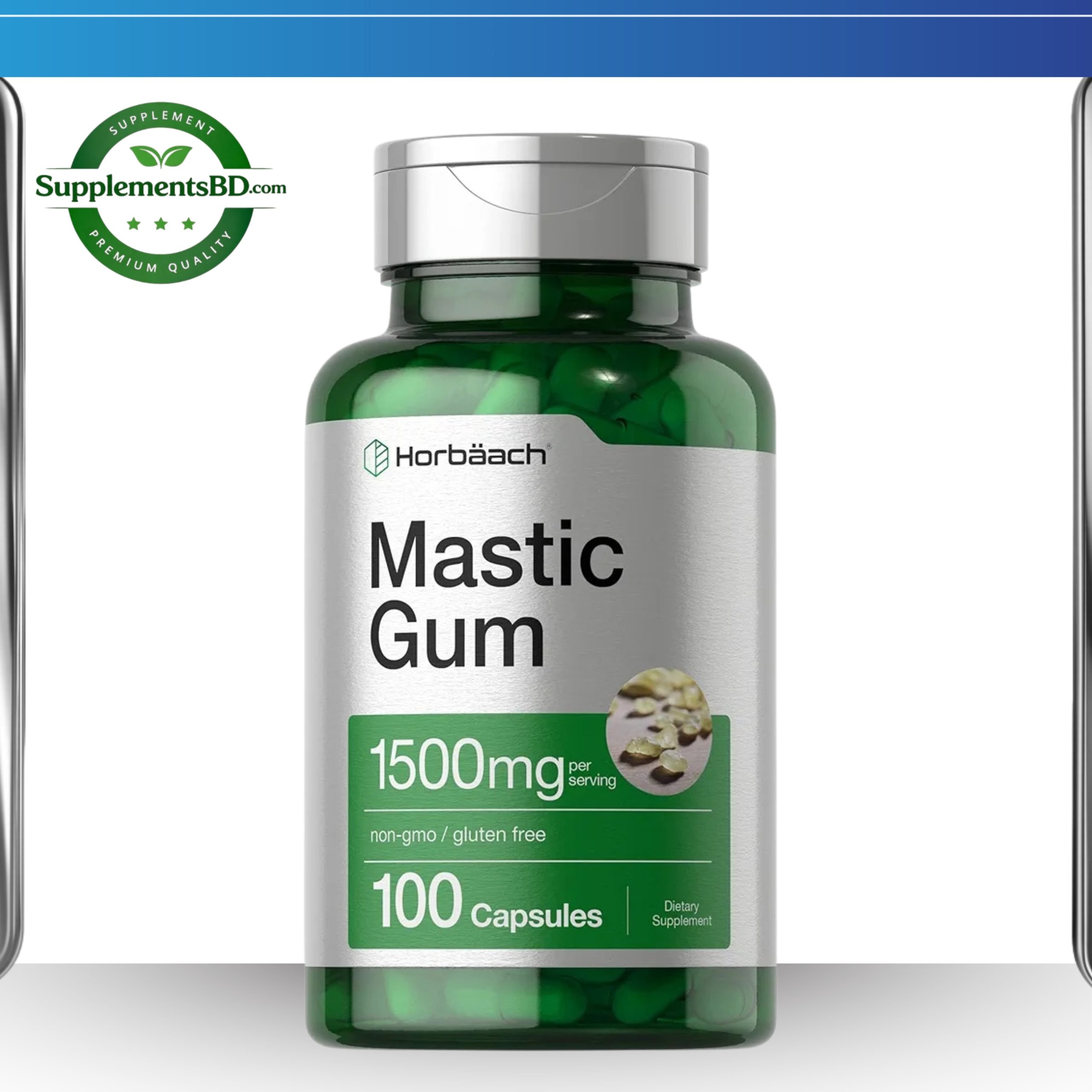 Horbäach Mastic Gum1500mg -(100 Capsules)