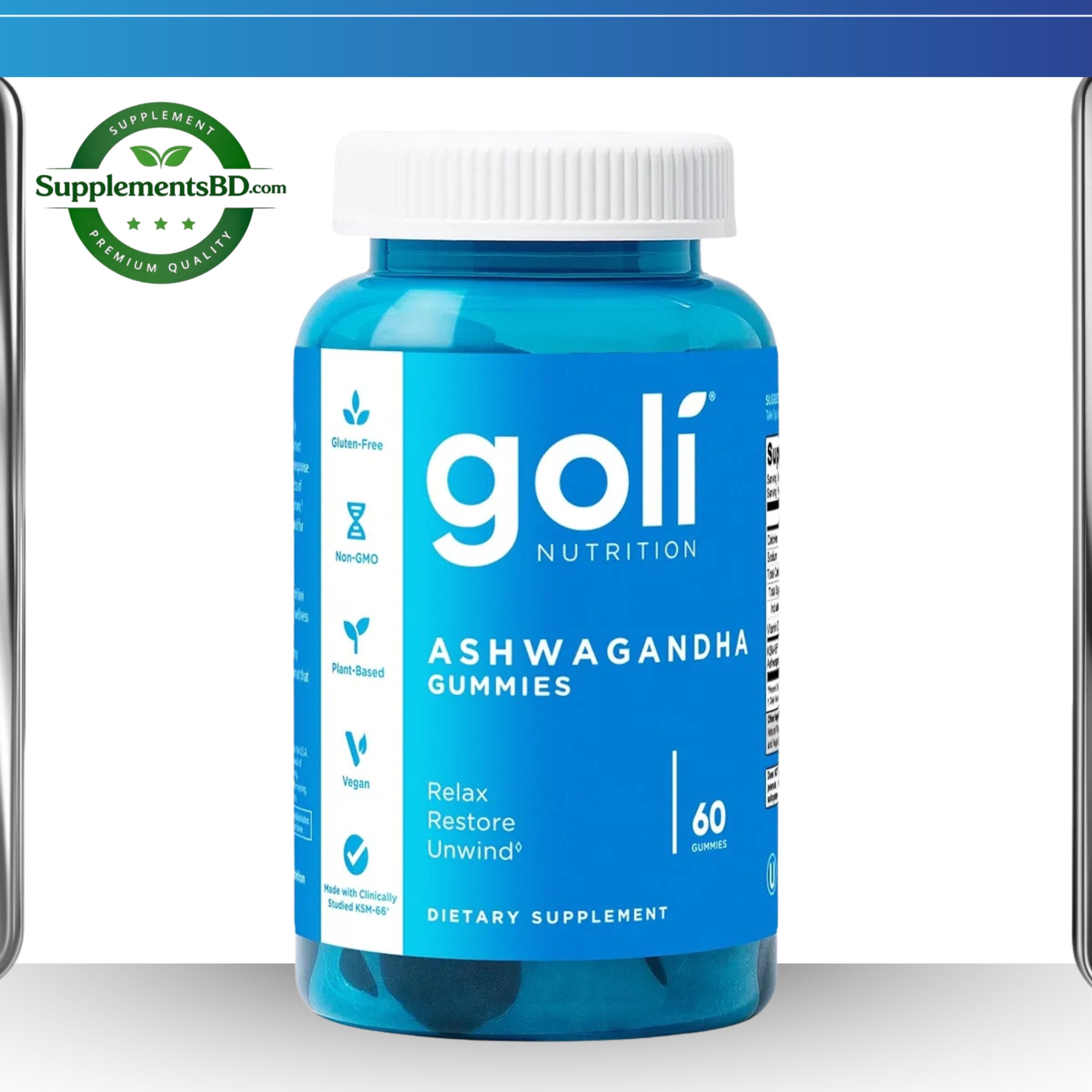 Goli Ashwagandha & Vitamin D Gummy – (60 Gummies)