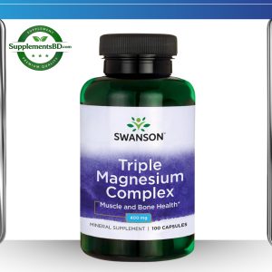 Swanson Triple Magnesium Complex (400 mg) – (100 Capsules)