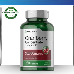 Horbaach Cranberry Concentrate + Vitamin C (30,000 mg) – (120 Capsules)